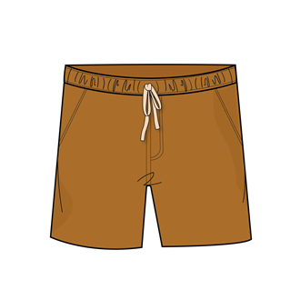 Men's Rust Walk Shorts